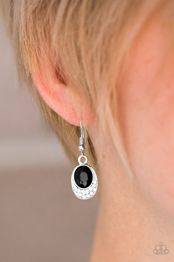 As Humanly POSH-ible - Black Earrings - Paparazzi Accessories 
