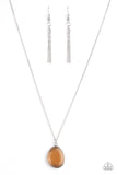 Icy Opalescence - Brown Necklace - Paparazzi Accessories
