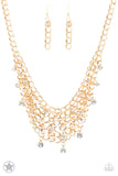Fishing for Compliments - Gold Necklace - Paparazzi Accessories