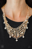 Fishing for Compliments - Gold Necklace - Paparazzi Accessories