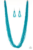 Congo Colada - Blue Necklace - Paparazzi Accessories
