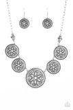 Written In The STAR LILIES - White Necklace - Paparazzi Accessories