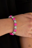 Across the Mesa - Pink Bracelet - Paparazzi Accessories
