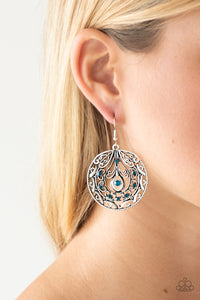 Choose To Sparkle - Blue Earrings - Paparazzi Accessories