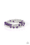 Downright Dressy - Purple Bracelet - Paparazzi Accessories