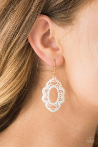 Mantras and Mandalas - Gold Earrings - Paparazzi Accessories
