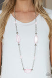 Crystal Charm - Pink Necklace - Paparazzi Accessories