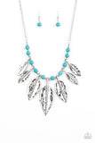 Highland Harvester - Blue Necklace - Paparazzi Accessories