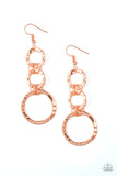 Radical Revolution - Copper Earrings - Paparazzi Accessories