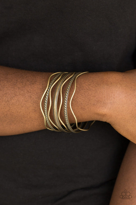 Zesty Zimbabwe - Brass Bracelet - Paparazzi Accessories 