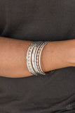 Basic Blend - Silver Bracelet - Paparazzi Accessories