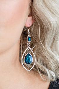 Priceless - Blue Earrings - Paparazzi Accessories