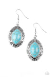 Aztec Horizons - Blue Earrings - Paparazzi Accessories
