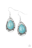 Abstract Anthropology - Blue Earrings - Paparazzi Accessories 
