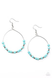 Stone Spa - Blue Earrings - Paparazzi Accessories