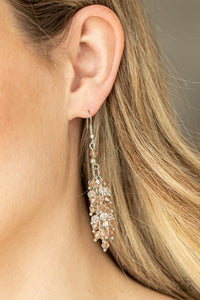 Celestial Chandeliers - Brown Earrings - Paparazzi Accessories