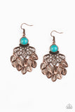 A Bit On The Wildside - Copper Earrings - Paparazzi Accessories