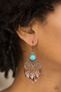 A Bit On The Wildside - Copper Earrings - Paparazzi Accessories