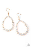 Rise and Sparkle! - Gold Earrings - Paparazzi Accessories