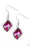Glow It Up - Pink Earrings  - Paparazzi Accessories