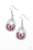 Sparkling Stardom - Pink Earrings - Paparazzi Accessories
