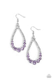 Token Twinkle - Purple Earrings - Paparazzi Accessories