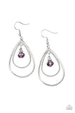 REIGN On My Parade - Purple Earrings - Paparazzi Accessories