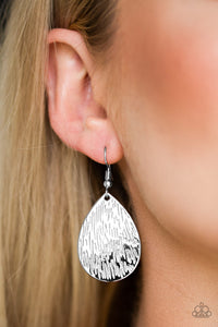 Terra Incognita - Silver Earrings - Paparazzi Accessories