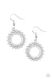 Wreathed In Radiance - Silver Earrings - Paparazzi Accessories