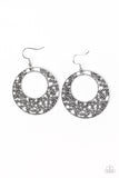 Wistfully Winchester - Silver Earrings - Paparazzi Accessories