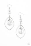 Priceless - White Earrings - Paparazzi Accessories