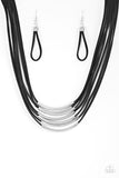 Walk The WALKABOUT - Black Necklace - Paparazzi Accessories 