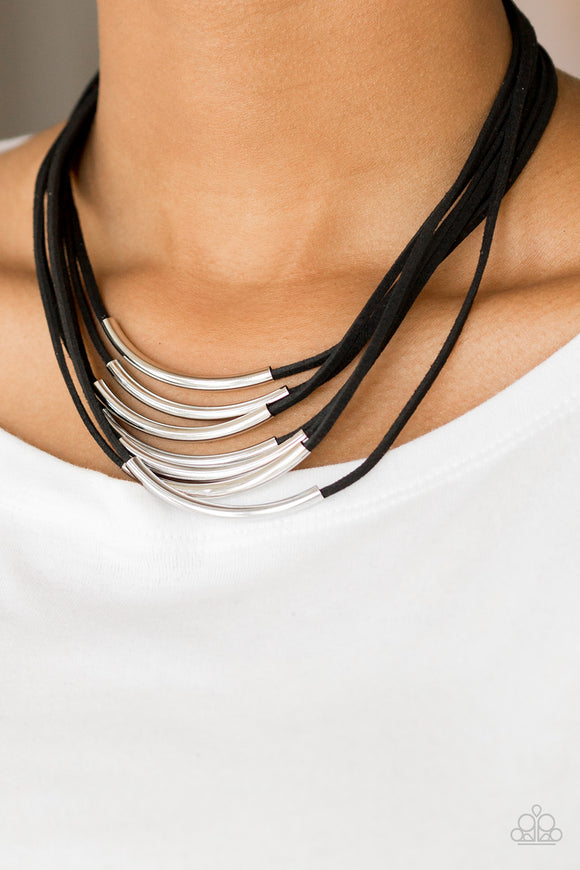Walk The WALKABOUT - Black Necklace - Paparazzi Accessories 