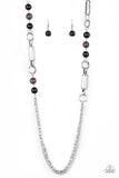 CACHE Me Out - Black Necklace - Paparazzi Accessories