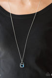 Pandoras Box - Blue Necklace - Paparazzi Accessories