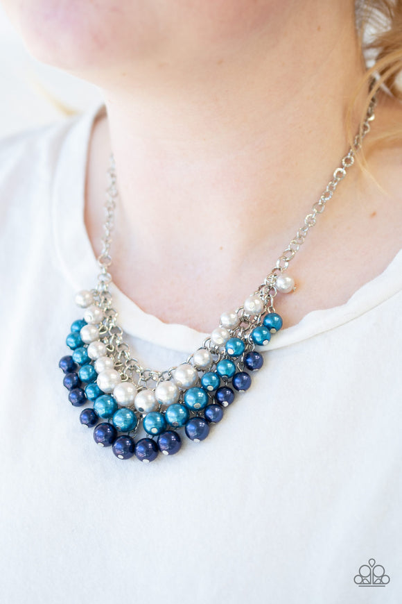Run For The HEELS! - Blue Necklace - Paparazzi Accessories