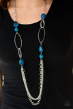 Pleasant Promenade - Blue Necklace - Paparazzi Accessories