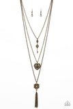 Love Opens All Doors - Brass Necklace - Paparazzi Accessories