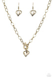 Princeton Princess - Brass Necklace - Paparazzi Accessories