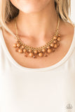 Tour de Trendsetter - Brown necklace - Paparazzi Accessories