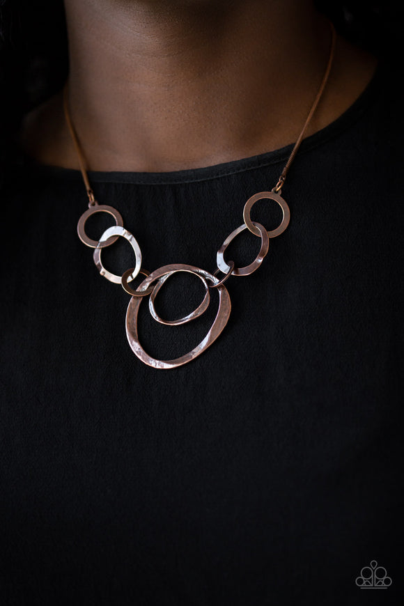 Progressively Vogue - Copper Necklace - Paparazzi Accessories