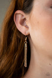 Pandoras Box - Gold Necklace - Paparazzi Accessories