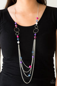Bubbly Bright - Multi Necklace - Paparazzi Accessories