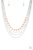 Extravagant Elegance - Orange Necklace - Paparazzi Accessories