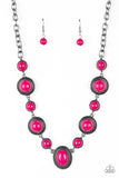 Voyager Vibes - Pink Necklace - Paparazzi Accessories