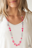 Quite Quintessence - Pink Necklace - Paparazzi Accessories