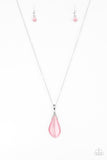 Friends In GLOW Places - Pink Necklace - Paparazzi Accessories 