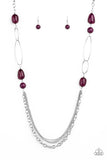 Pleasant Promenade - Purple Necklace -  Paparazzi Accessories