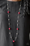 Eloquently Eloquent - Red Necklace - Paparazzi Accessories