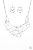 World Shattering - Silver Necklace - Paparazzi Accessories